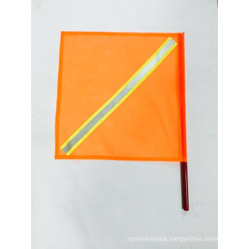 Traffic Warning Flag with with Reflective Tape, 18-Inch by 8-Inch